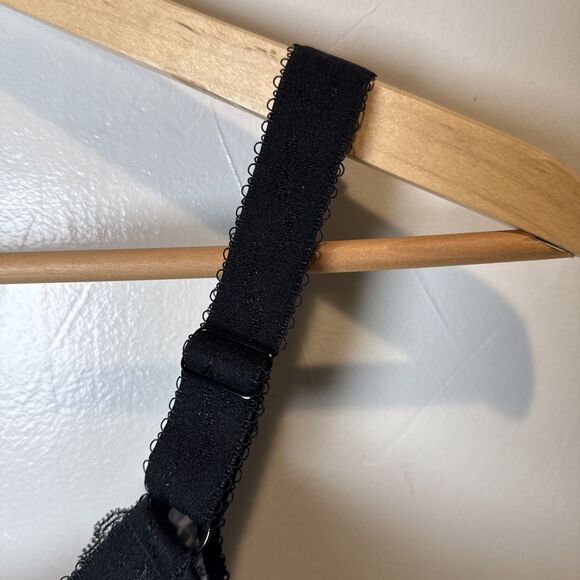 Elomi Morgan Banded Underwire Stretch Lace Bra Women's Size 40H (1) Black Pink - Picture 11 of 15